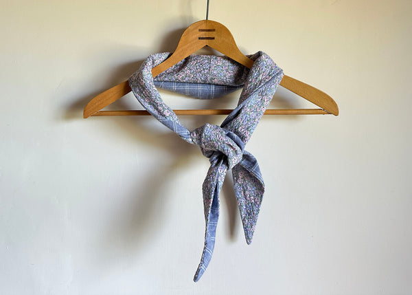 Vintage Floral Fabric Scarf