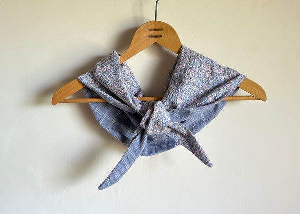 Vintage Floral Fabric Scarf