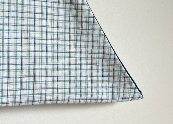 Vintage Checkered Fabric Scarf