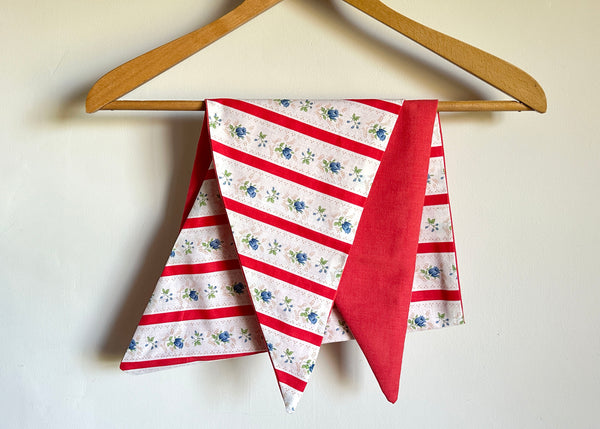 Vintage Patterned Fabric Scarf