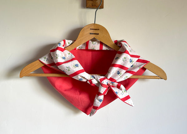 Vintage Patterned Fabric Scarf