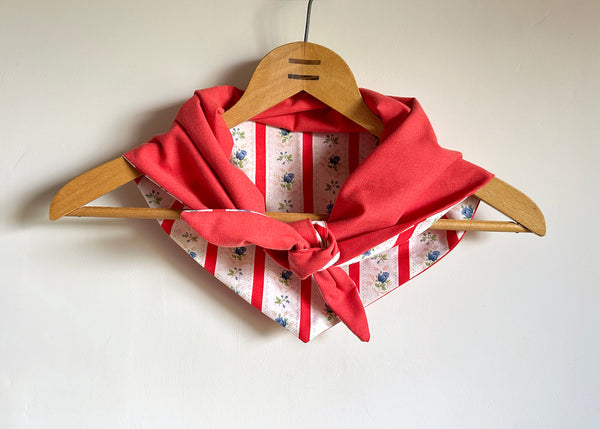 Vintage Patterned Fabric Scarf