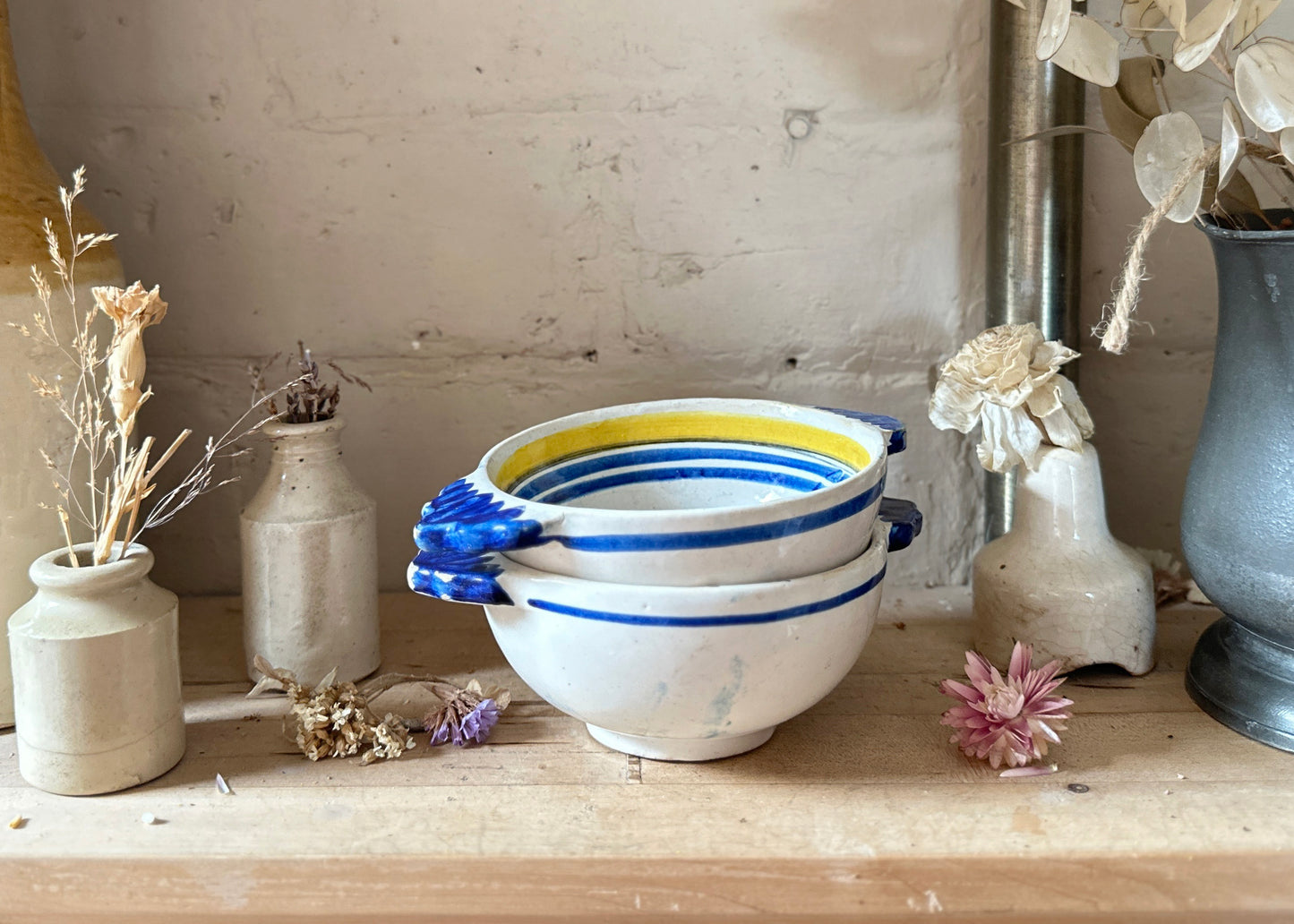 Pair of Quimper Faience Bowls