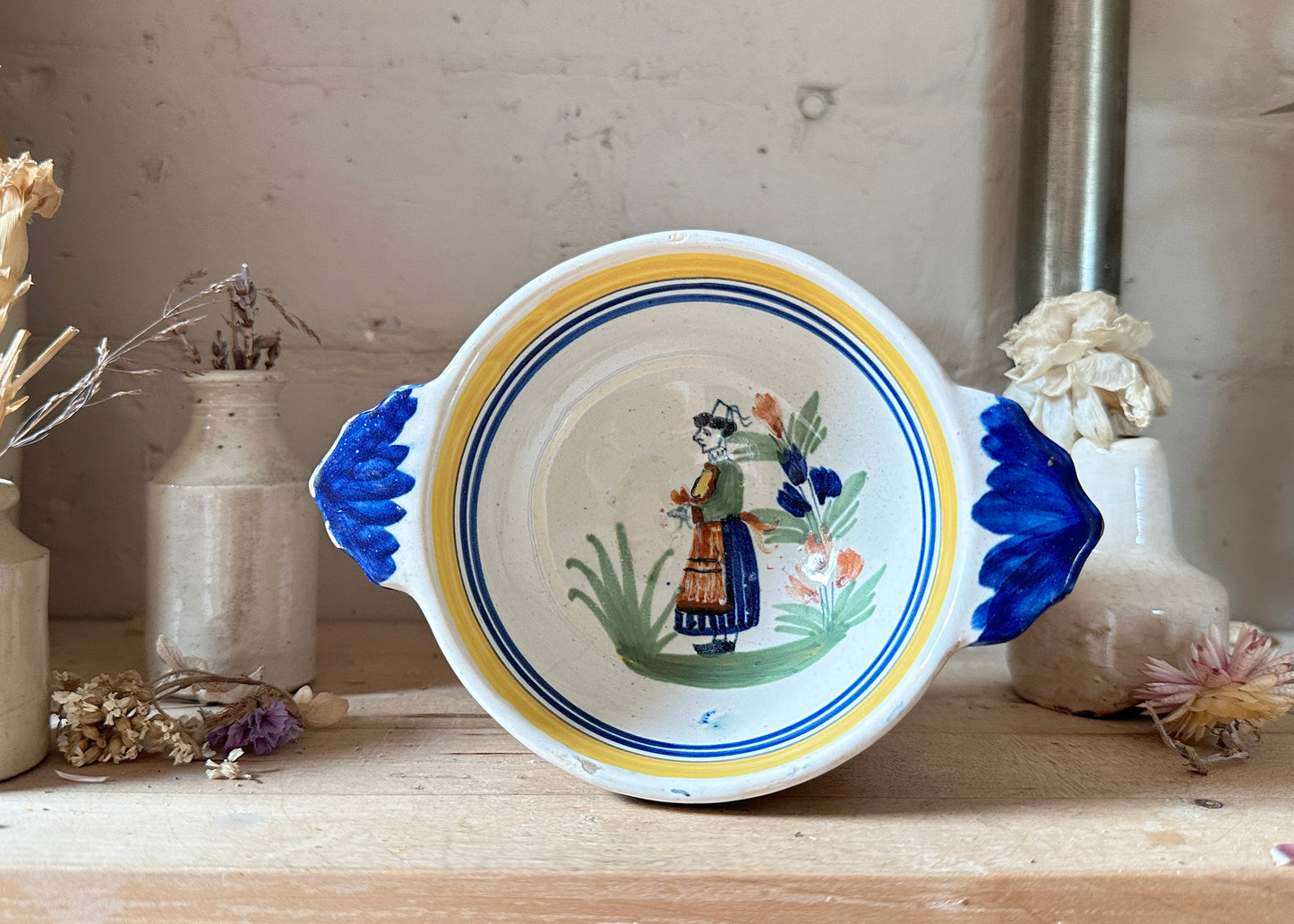 Pair of Quimper Faience Bowls