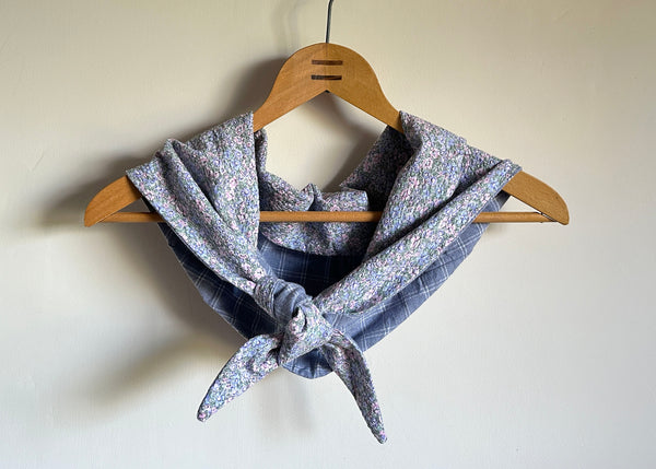 Vintage Floral Fabric Scarf