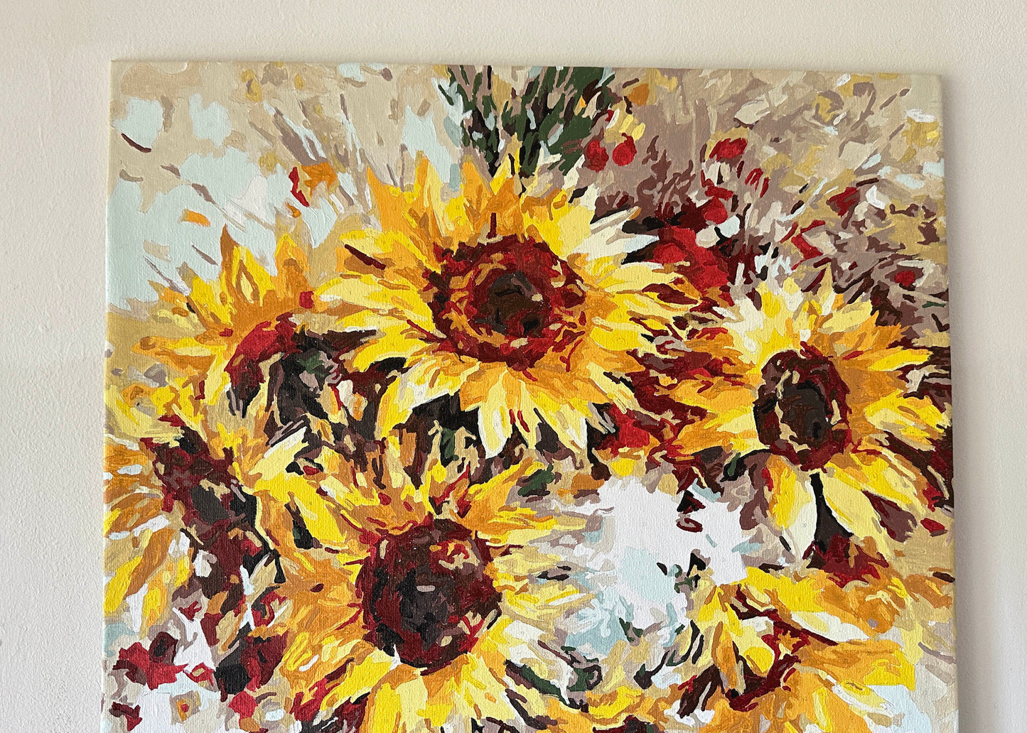 Bold Sunflowers Canvas Painting