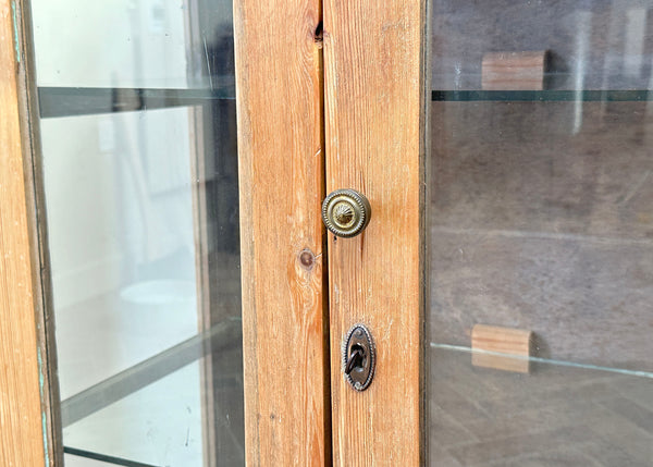 Victorian Pine Glazed Cabinet