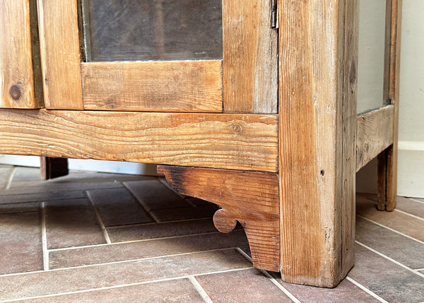 Victorian Pine Glazed Cabinet