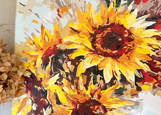 Bold Sunflowers Canvas Painting