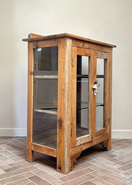 Victorian Pine Glazed Cabinet