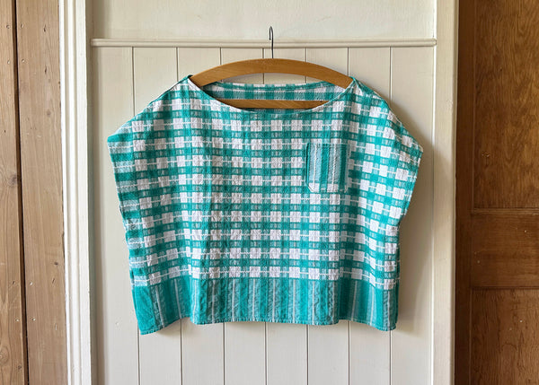 Upcycled Tablecloth Blouse