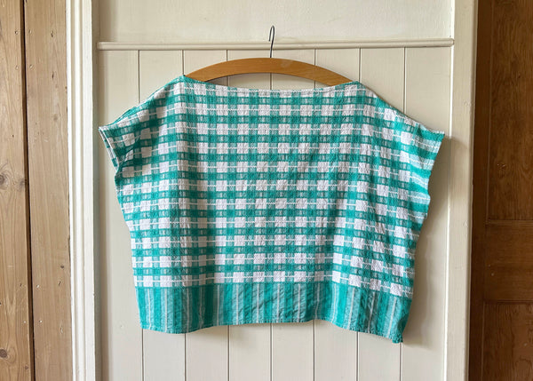 Upcycled Tablecloth Blouse
