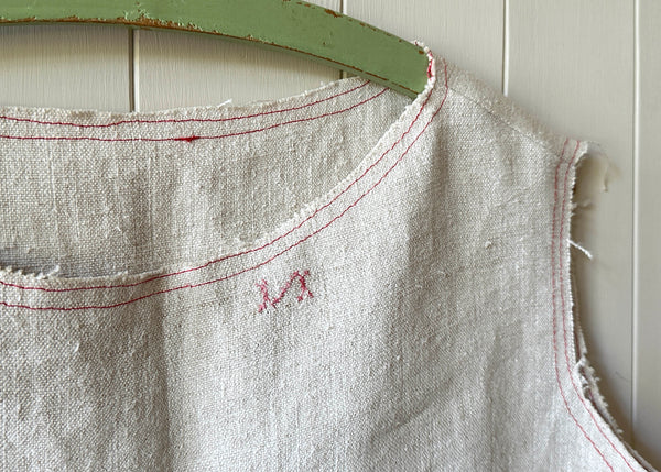 Old French Linen Crop Top