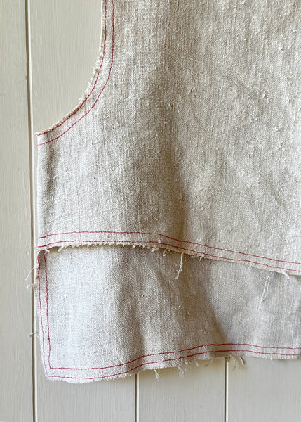 Old French Linen Crop Top