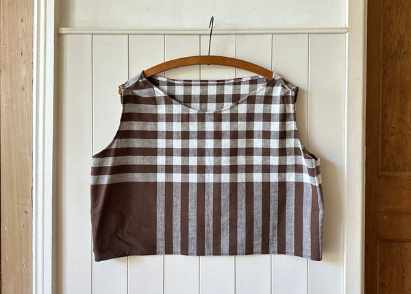Upcycled Gingham Tablecloth Blouse