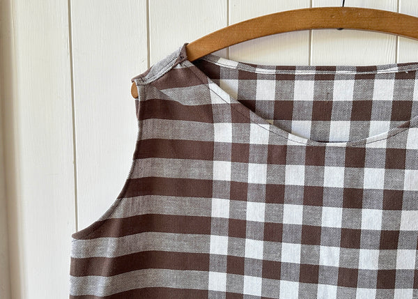 Upcycled Gingham Tablecloth Blouse