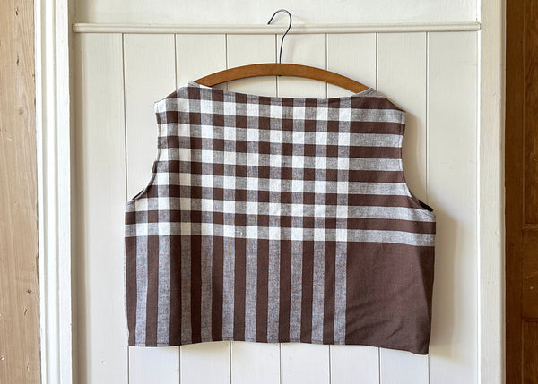 Upcycled Gingham Tablecloth Blouse