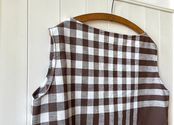 Upcycled Gingham Tablecloth Blouse