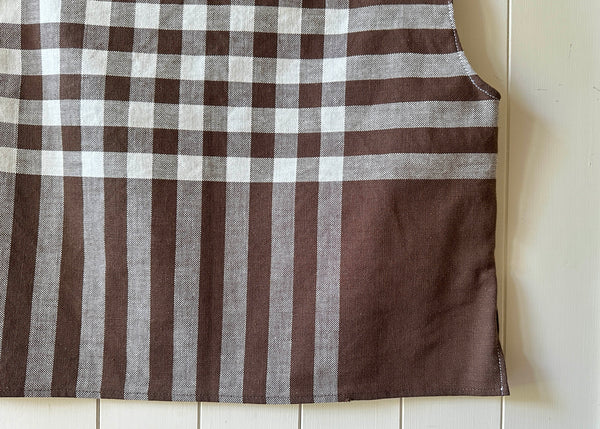 Upcycled Gingham Tablecloth Blouse