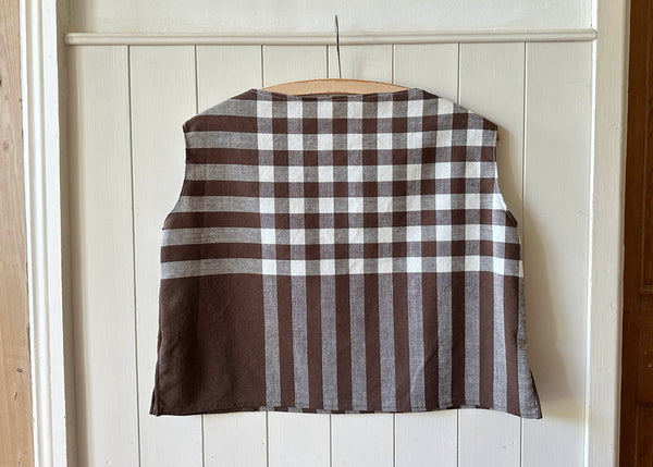 Upcycled Gingham Tablecloth Blouse