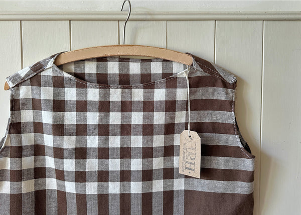Upcycled Gingham Tablecloth Blouse