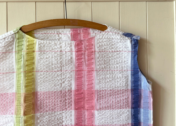 Vintage Striped Tablecloth Blouse