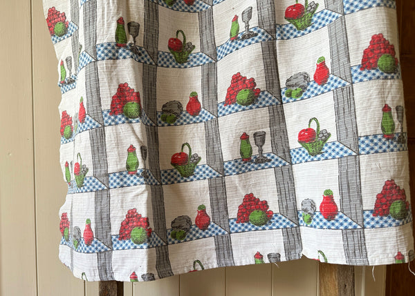 1960s Kitchen Curtain