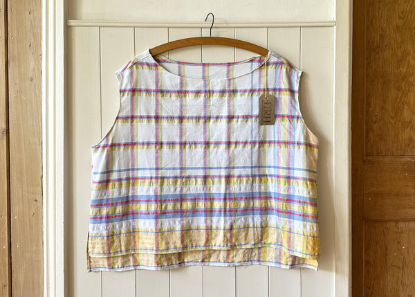 Vintage Tablecloth Crop Top