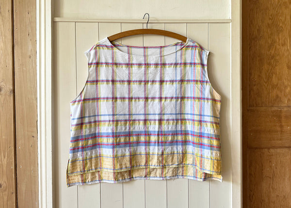 Vintage Tablecloth Crop Top
