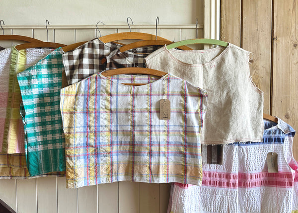 Old French Linen Crop Top