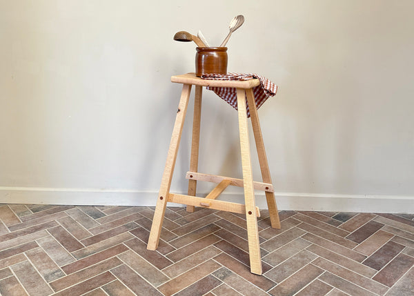 Beech Saddle Stool - Made by Alan