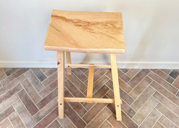 Beech Saddle Stool - Made by Alan