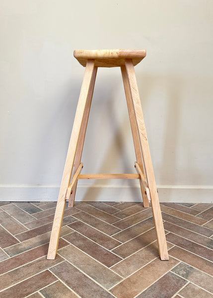 Beech Saddle Stool - Made by Alan