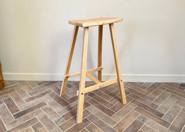 Beech Saddle Stool - Made by Alan