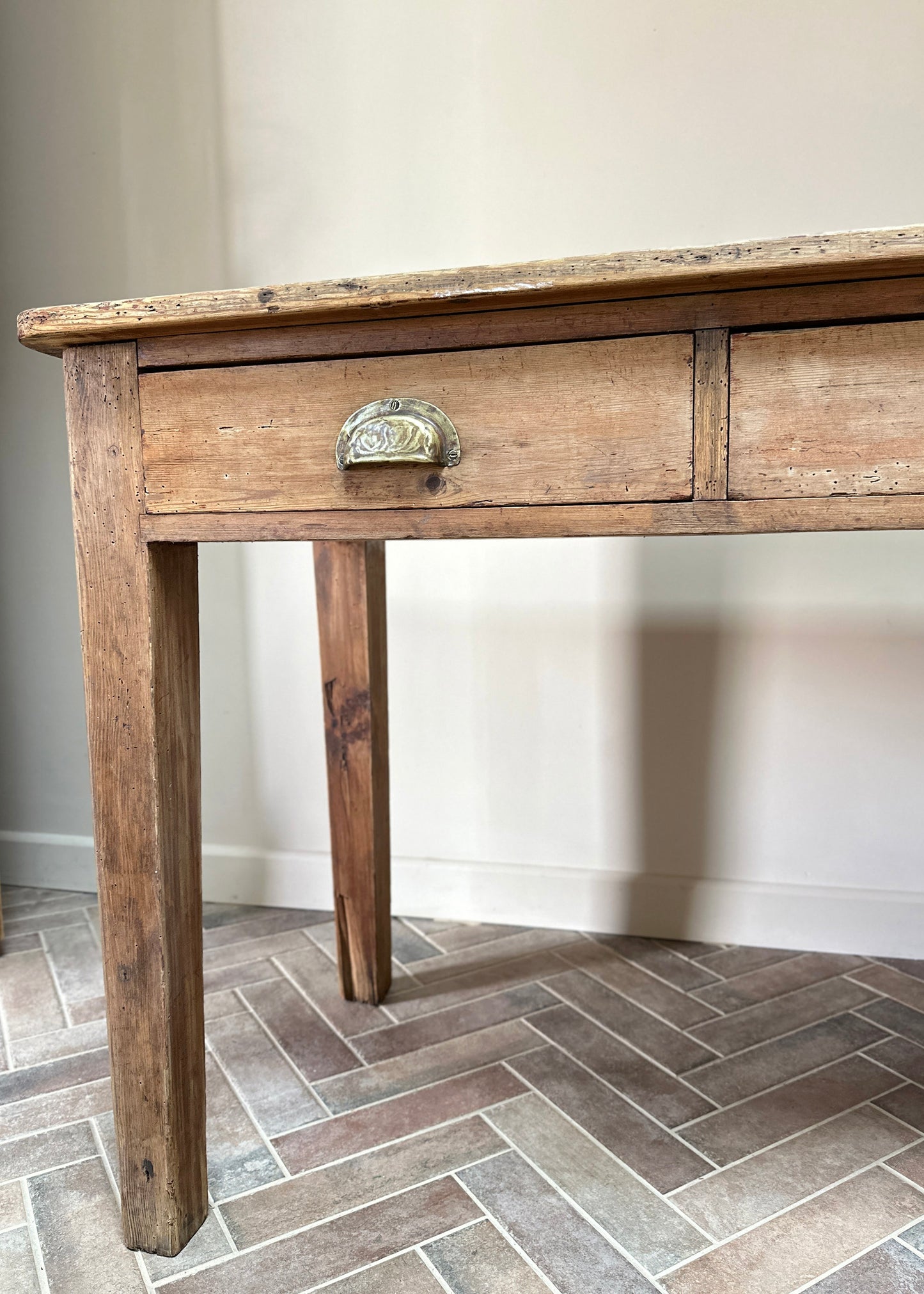 Stripped Pine School Table