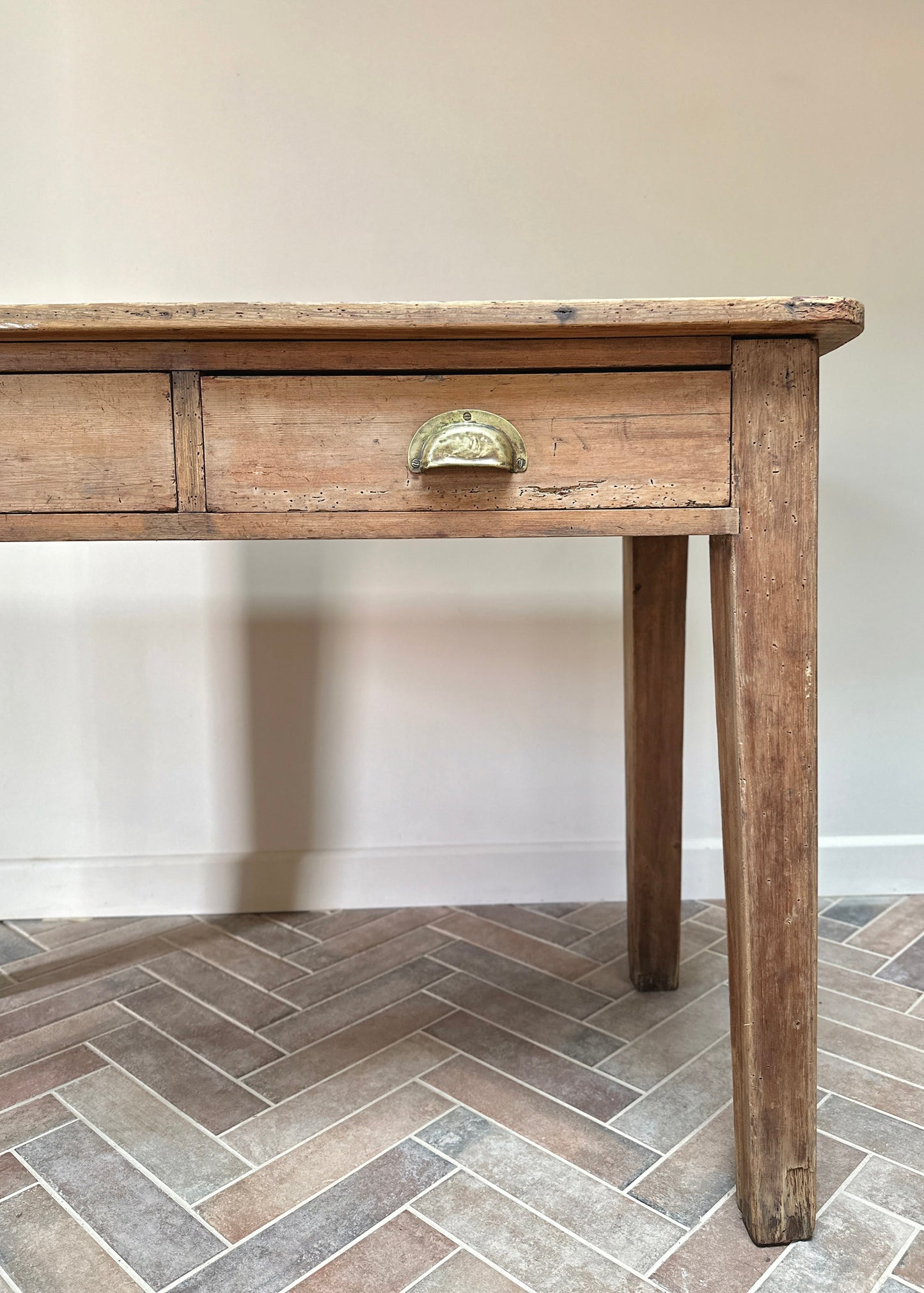 Stripped Pine School Table