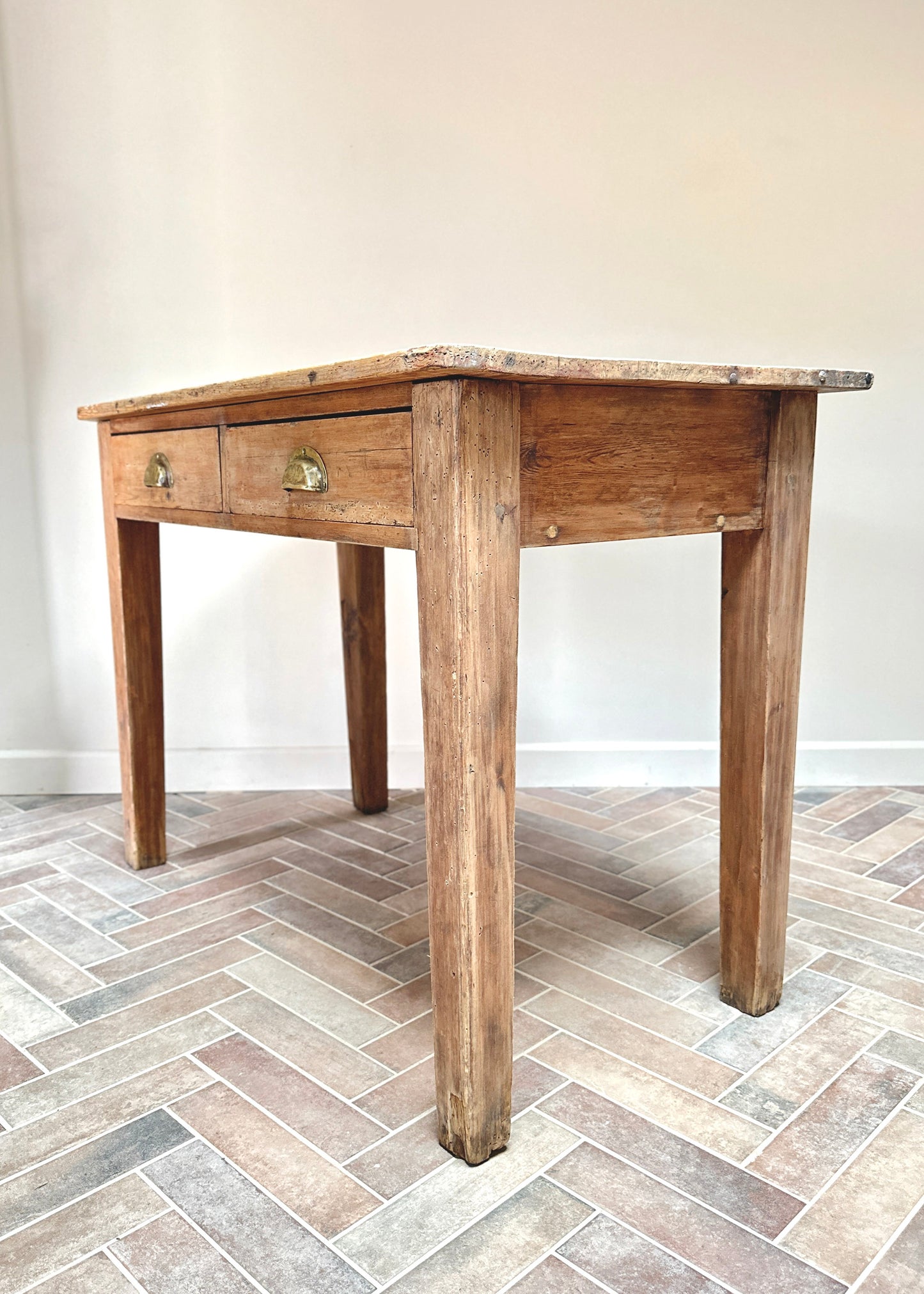 Stripped Pine School Table