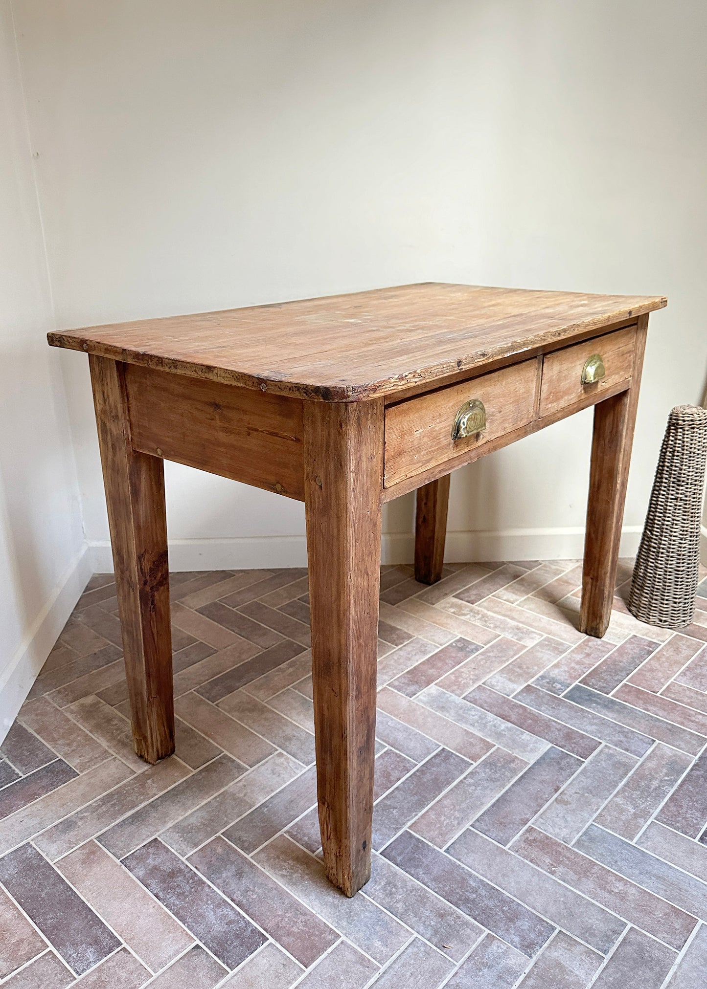 Stripped Pine School Table