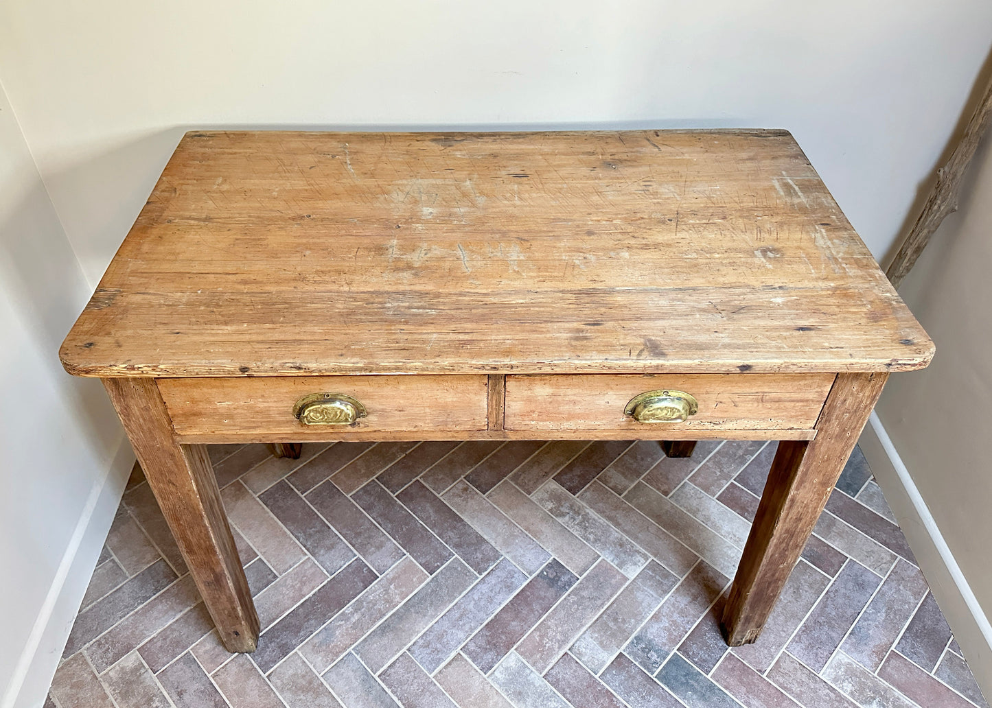 Stripped Pine School Table