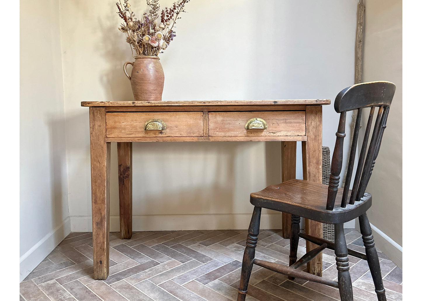 Stripped Pine School Table