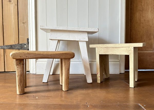 Painted Pine Foot Stool