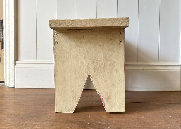 Painted Pine Foot Stool