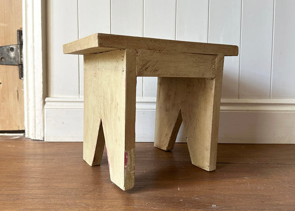 Painted Pine Foot Stool