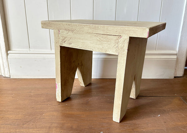 Painted Pine Foot Stool