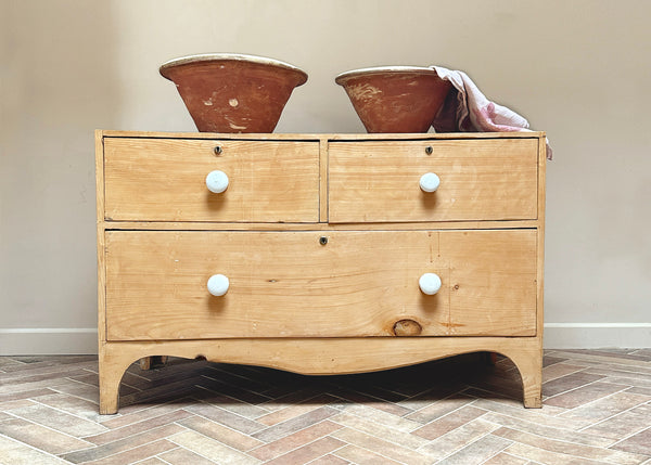 Short Pine Chest of Drawers