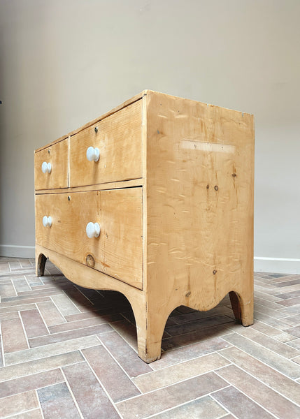 Short Pine Chest of Drawers