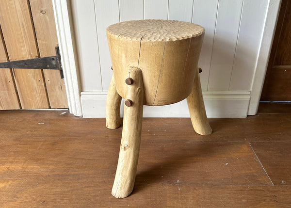 Chopping Block Stool - Made by Alan