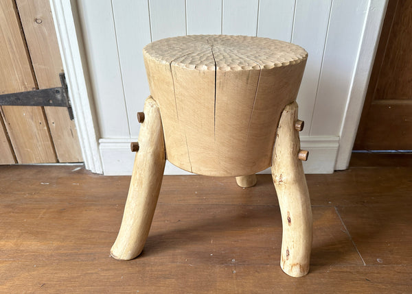 Chopping Block Stool - Made by Alan