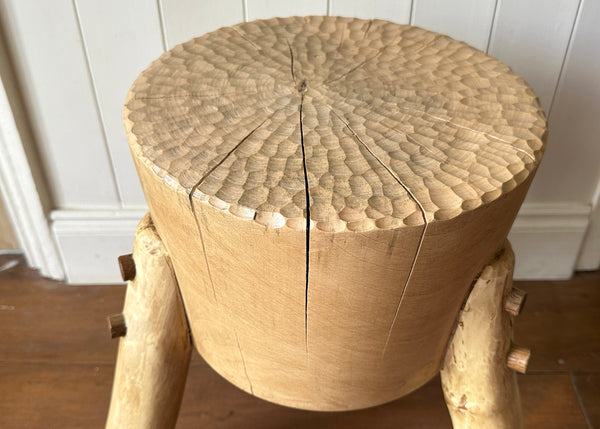 Chopping Block Stool - Made by Alan