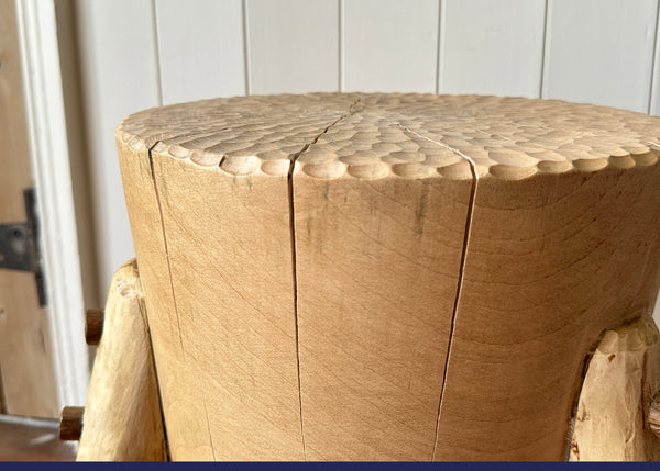 Chopping Block Stool - Made by Alan